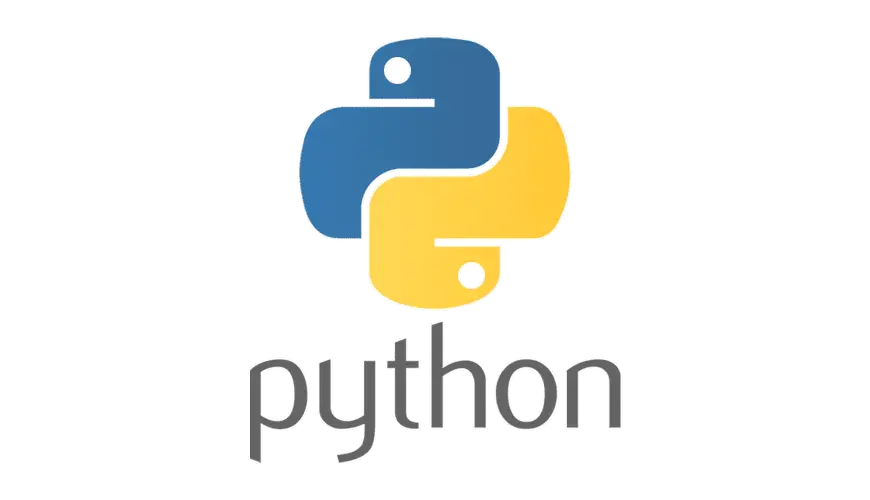 Python blue and yellow logo