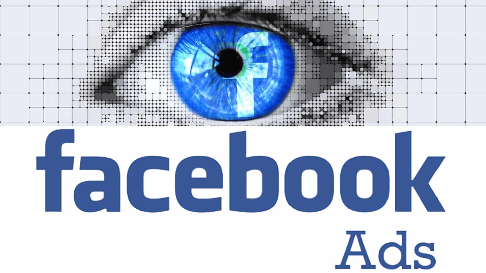 FB logo in the blue eye